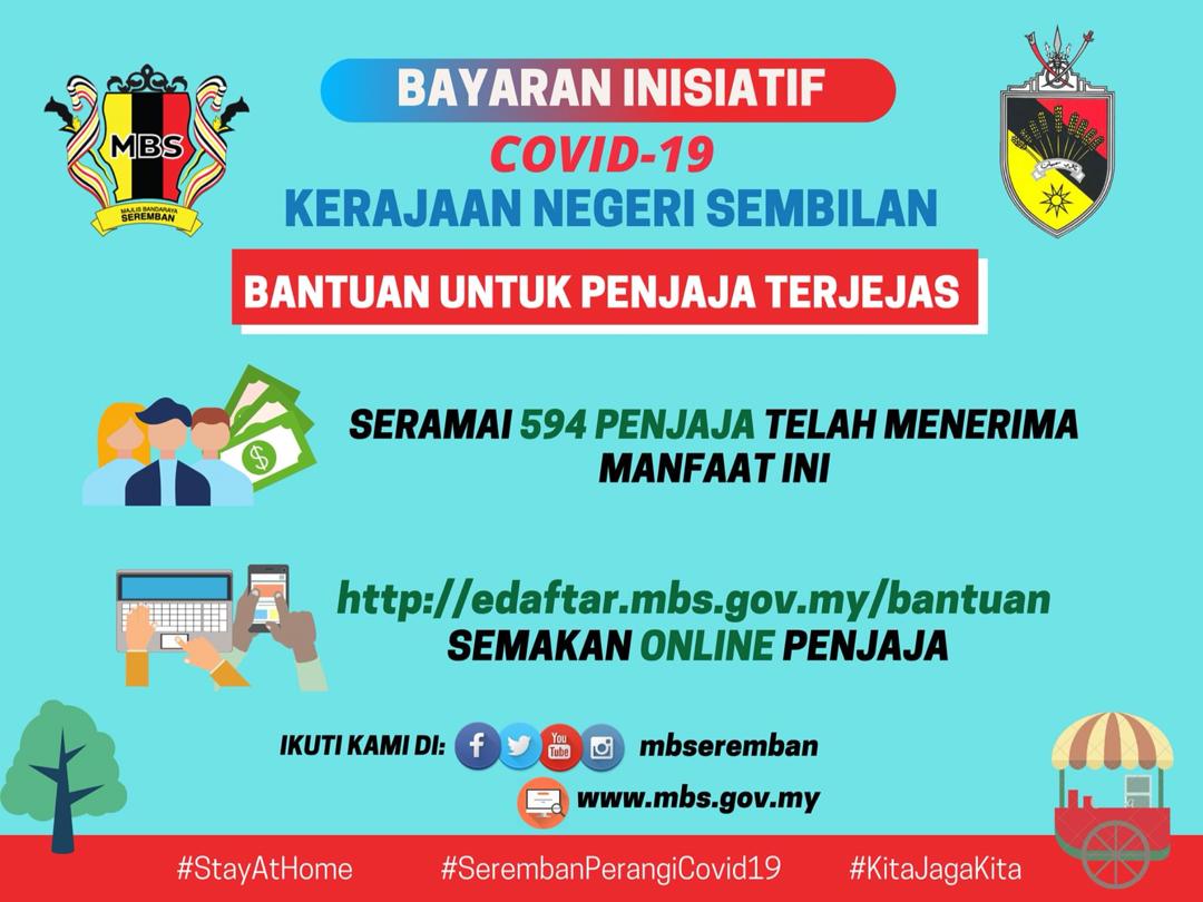 Bayaran Inisiatif COVID19 Kerajaan Negeri Sembilan Portal Rasmi